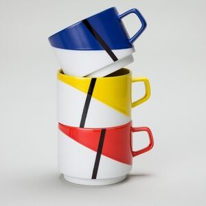 MoMA Stacking De Stijl Mugs, Set of 3 ✨RARE✨